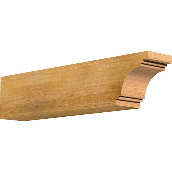 Ekena Millwork Pescadero Rough Sawn Rafter Tail, Western Red Cedar, 6"W x 8"H x 36"L RFT06X08X36PEC00RWR - main
